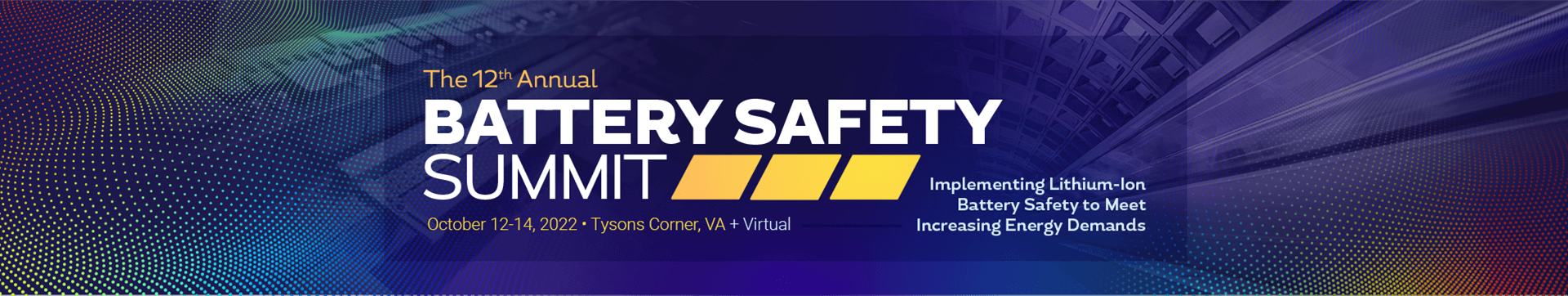 Battery Safety Summit Banner Image
