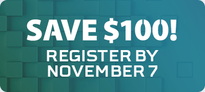 Register Early For Maximum Savings